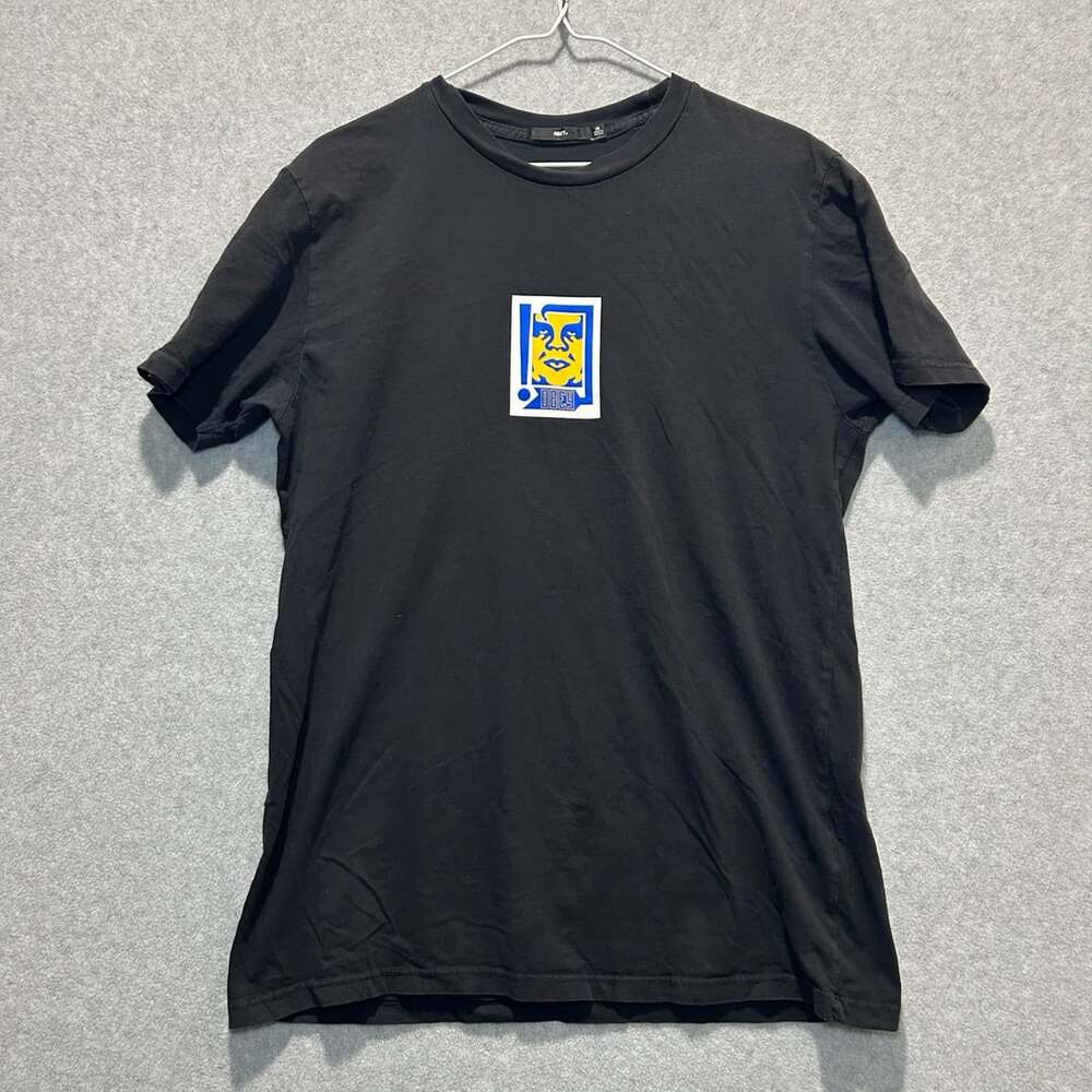 Vintage Obey Men’s Black T-Shirt Andre the Giant Face, Size M